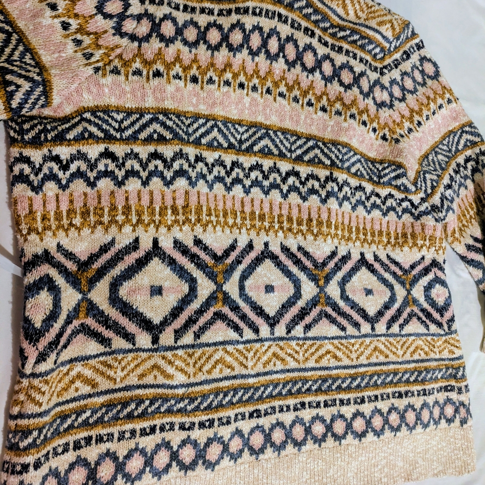 L.L. Bean Multicolor Patterned Cardigan - Picture 2 of 3